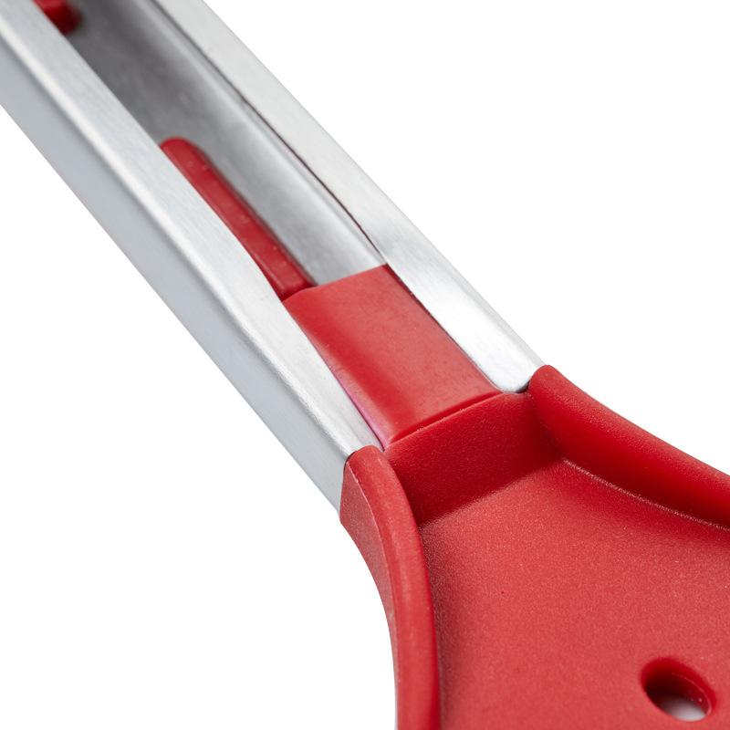 In Stock Silica Gel Food Clip Thickened Stainless Steel Food Tong Outdoor BBQ Clamp Buffet Bread Steak Barbecue Clip