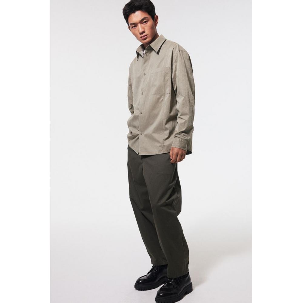 H M Loose Fit oversHirt kHaki Green