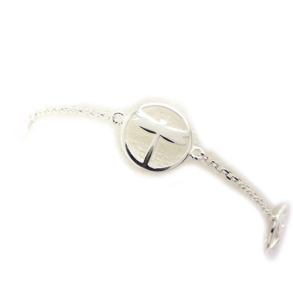 Les Trésors De Lily [K3379] - Серебряный браслет «Bonheur» (родиевое покрытие) - 12 мм