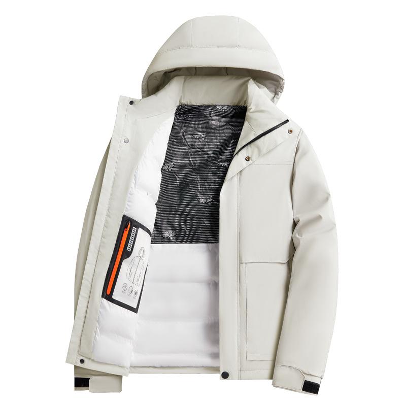 Легкое деловое толстое теплое хлопковое пальто, мужское толстое пальто, мужская повседневная универсальная рабочая одежда, хлопковая куртка