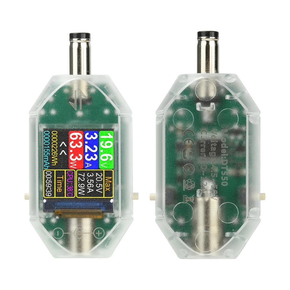 Тестер разъема DC5.5 * 2.5 DC 4.5-50V 0-12A Высокоточный тестер напряжения и тока Цифровой вольтметр Амперметр Измеритель мощности 600 Вт