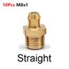 10Pcs Brass Brass Grease Nipple Oil Zerk Fitting  for Construction Machinery