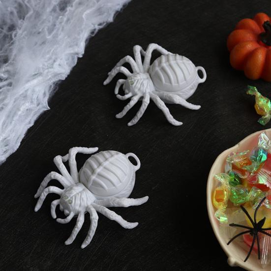 2/3/5Pcs Halloween Glowing Light Two-Color LED Design Spider Shape Night Light Portable Lightweight Halloween Decoration