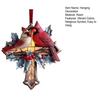 Bird Christmas Ornament Christian Symbol Hanging Decoration Bird And Faith Token Ornament for Xmas Tree Entryway Living Room Holiday Decor