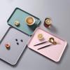 Rectangular Tray Storage Tray Easy To Clean Fruit Tray Heat-resistant Non-slip Dinner Plate for Home for Kitchen Tableware