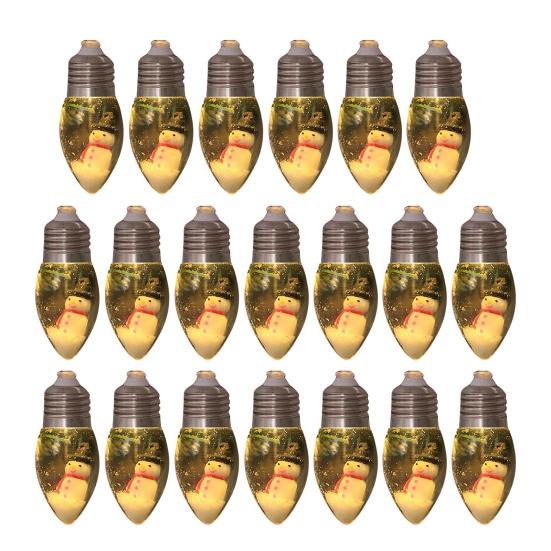 Рождественские гирлянды в виде снежных шаров, винтажная гирлянда с 10/20 светодиодными лампочками и снежной сценой для украшения дома, патио, камина, рождественской елки