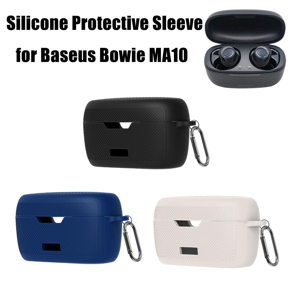 Dustproof Earphone Protective Cover Silicone Earphone Storage Case for Bowie MA10 Home/Travel