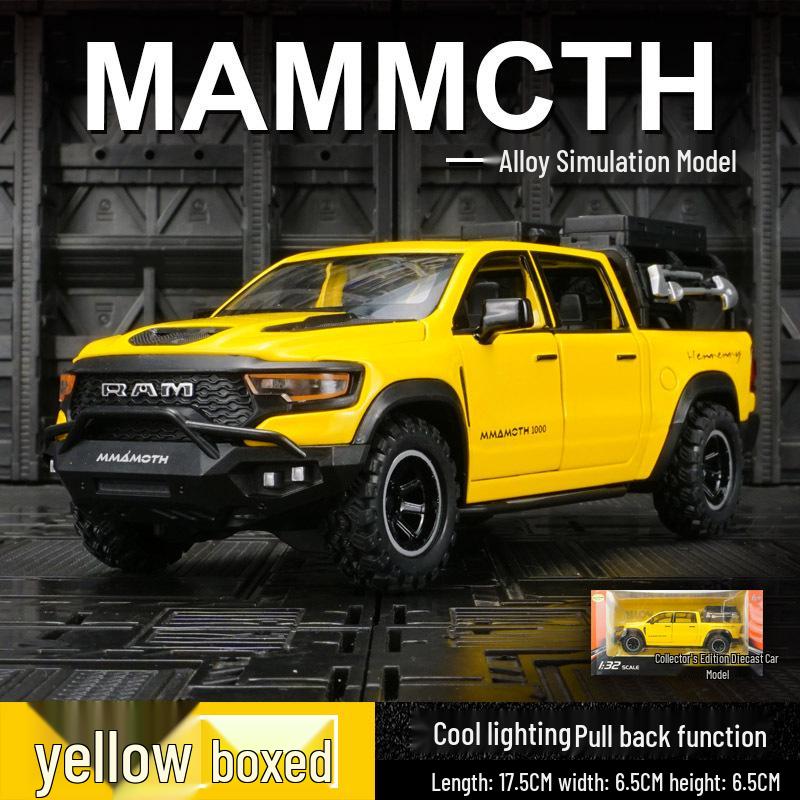 Zhongyuanxing 21024 Alloy Pull-back Off-road Pickup Toy with Sound and Light