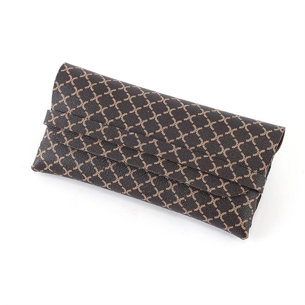 Pressure Resistant Sunglasses Box Soft Leather Eyeglass Cases Fashion Eyewear Protector Unisex