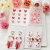 Set of 12 Multipurpose Small Heart Polymer Clay Cutters Valentines Day Jewelry Making Set for Earrings and Necklaces