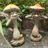 Забавная игрушка-гриб Украшение Милая скульптура гриба Для декора сада и двора