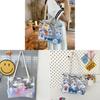 Pvc Jelly Beach Bag With Cartoon Girl Print For Summer Casual Wear