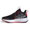 Own The Game 2.0 J Black Vivid Red Kids Sneakers Core-Black Cloud-White H01555