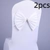 2pcs Vintage Satin Chair Sashes Band Reusable Chair Back Ribbon Chair Bow Tie  Wedding