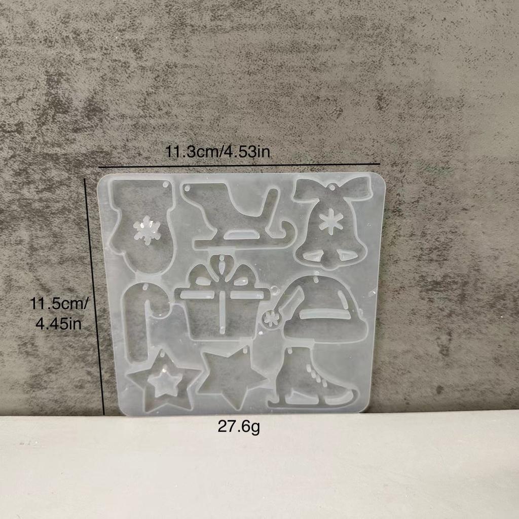 Список рождественских серий «сделай сам» из силиконовой формы для сережек-брелков, гипсовой формы для капель