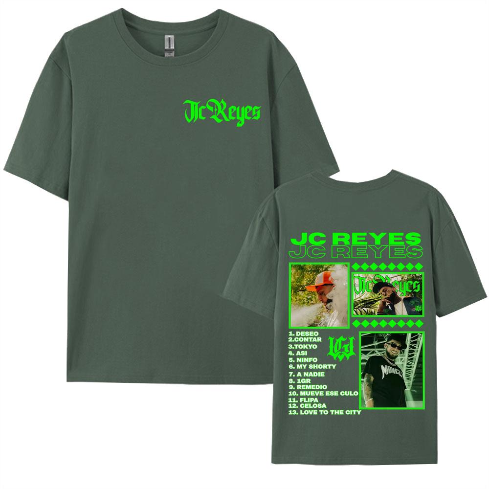 Rapper Jc Reyes Album Tour 2025 Merch Tee Shirt Mens Clothing Summer Fashion Vintage Hip Hop T Shirt Short Sleeve Loose Tshirt