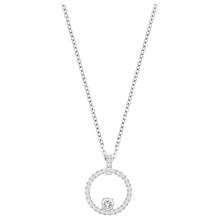 Swarovski Constella Искусственный Хрустальный Камень, Посеребренные Ожерелья Женские Серебряные