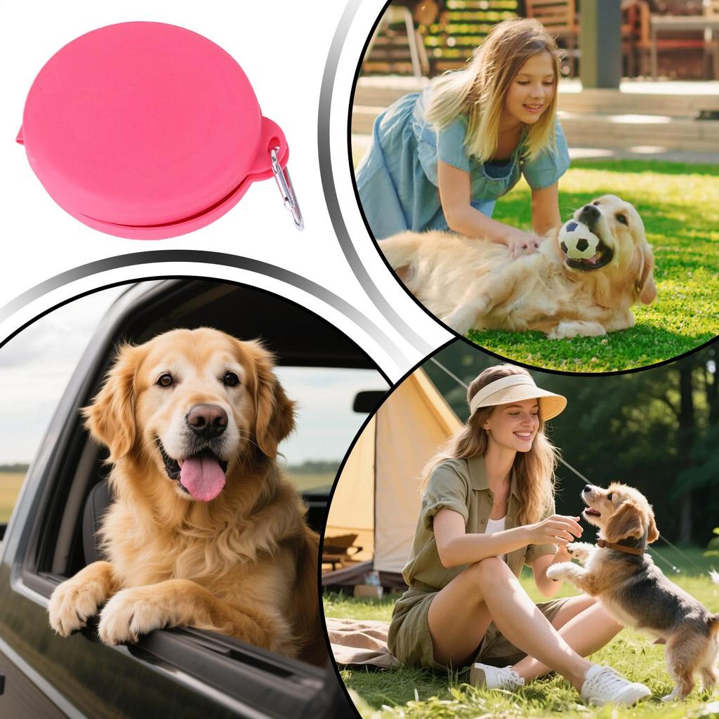 Dog Bowls Foldable Leak Proof Containers Dog Food And Water Bowl Set For Small Medium Pet Car Hiking Camping Indoor Outdoor