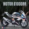 1/12 BMW S1000RR 2021 Литая модель мотоцикла Игрушка Коллекция транспортных средств Автобайк Амортизатор Внедорожный Автоцикл Игрушки Машина