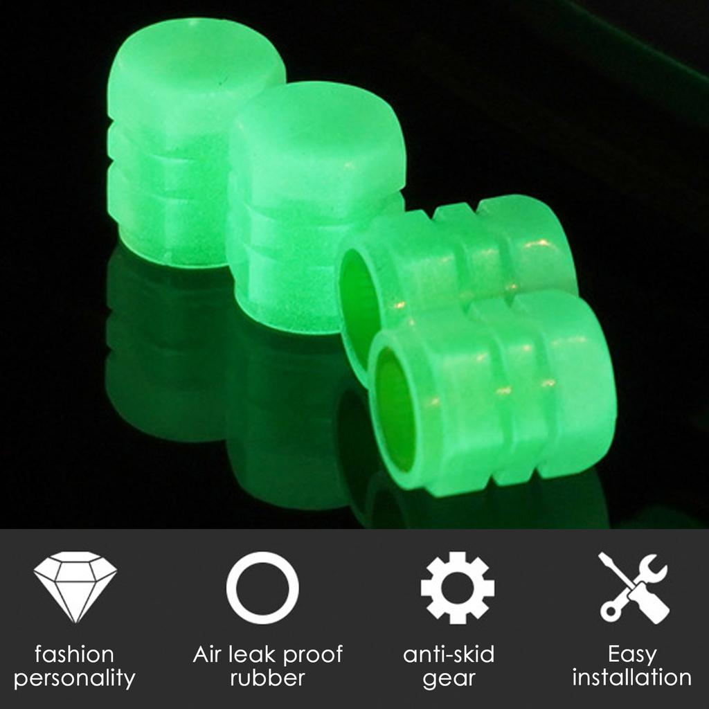 4 шт. колпачки для вентилей, колпачки для вентилей шин, универсальные сверкающие стразы, подсвеченные светящиеся клапаны, декор для крышки штока