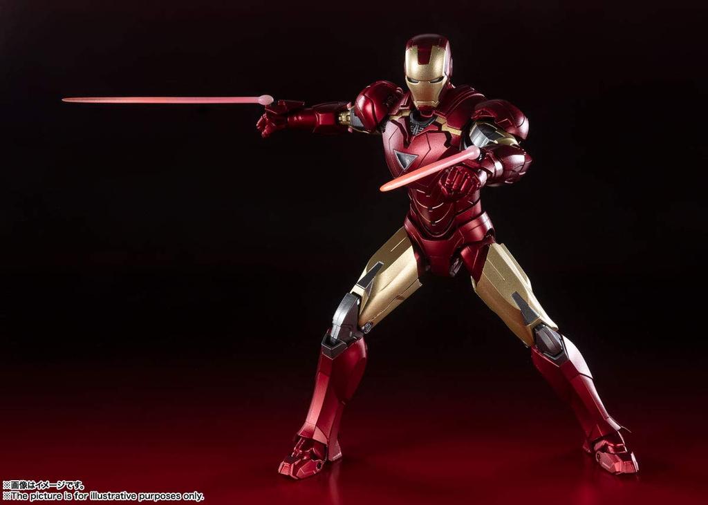 TAMASHII NATIONS Avengers Iron Man Mark 150 мм окрашенная подвижная фигурка SHFiguarts 6-BATTLE DAMAGEEDITION- Приблизительно. ПВХ, АБС, литье под давлением