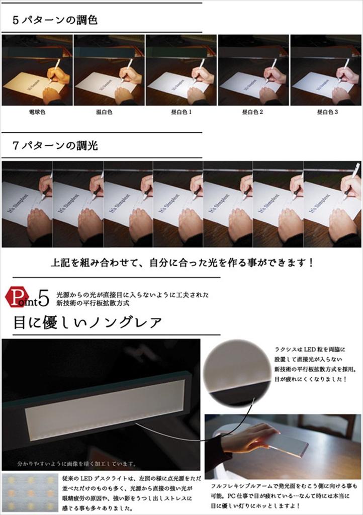 High level color rendering LED desk light [Luxis] KL-10323