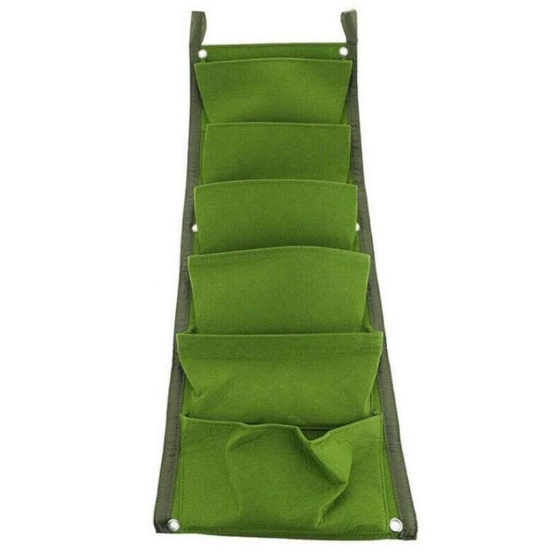 7 карманов, мешки для выращивания растений, горшки для выращивания растений, вертикальные садовые настенные подвесные кашпо для овощей, цветов, тканевые мешки для выращивания растений