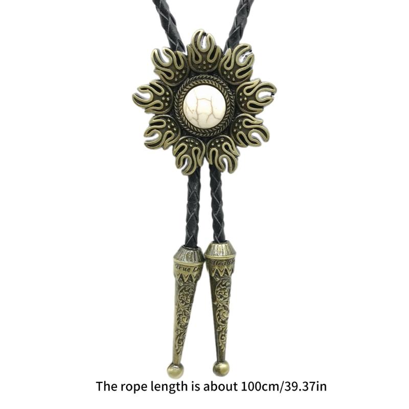 Мужской западный ковбойский плетеный шнурок боло галстук воротник рубашки галстук ювелирное ожерелье