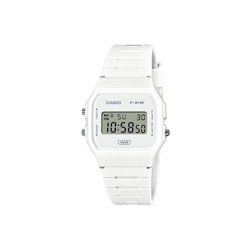 Casio Индивидуальные часы модифицированная серия Yuguang водонепроницаемые светящиеся кварцевые мужские и женские одинаковый стиль цветной циферблат F-91WB-7A