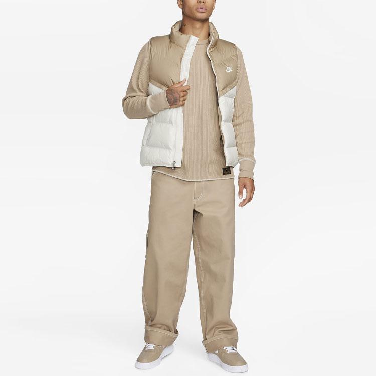 Nike Утепленный жилет Storm-FIT Windrunner цвета хаки/светлой кости/парус для мужчин в уличном стиле FB8193-247