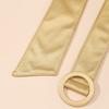 Soft Wide Waist Belt Wide Self-Tie Belt Classic Faux Leather Waist Belt  For Dresses Coats Jackets