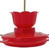 Hummingbird Feeder Leak-proof Design Dish Feeder with 6 Flower-Shaped Feeding Mouths Easy Refill Hummingbird Feeder