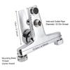 Shower Faucet Made of Alloy Material, G1/ 2inch Threaded Wall-Mounted Triple Mixer Faucet with Comfortable Grip, Suitable for Home Bathroom Bathtub
