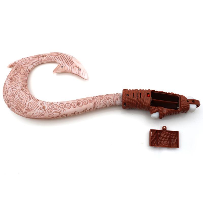 Мультфильм Аниме Моана Мауи Волшебный Рыболовный Крючок Движение Со Светом И Звуком Оружие Подарок На День Рождения Детский Реквизит Для Ролевых Игр