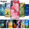 Черный чехол для Samsung Galaxy S25 Ultra, мягкий силиконовый TPU чехол для телефона, Funda для Samsung S 25 FE Edge, защитный, милый бампер