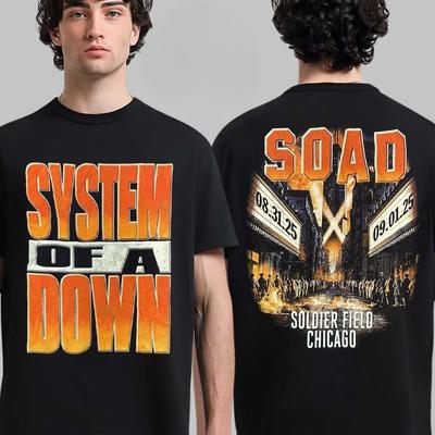 Футболка Hot System of A Down New York City 2026 Venue Tee, которая будет доступна на стадионе Metlife 27 и 28 августа 2026 года. Двусторонняя футболка King Kong.