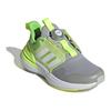 Adidas Rapidasport Boa Round Head Buckle Shock Absorbing Wear Resistant Breathable Low Top Running Shoes Kids Running Shoes Gray Green IE4542