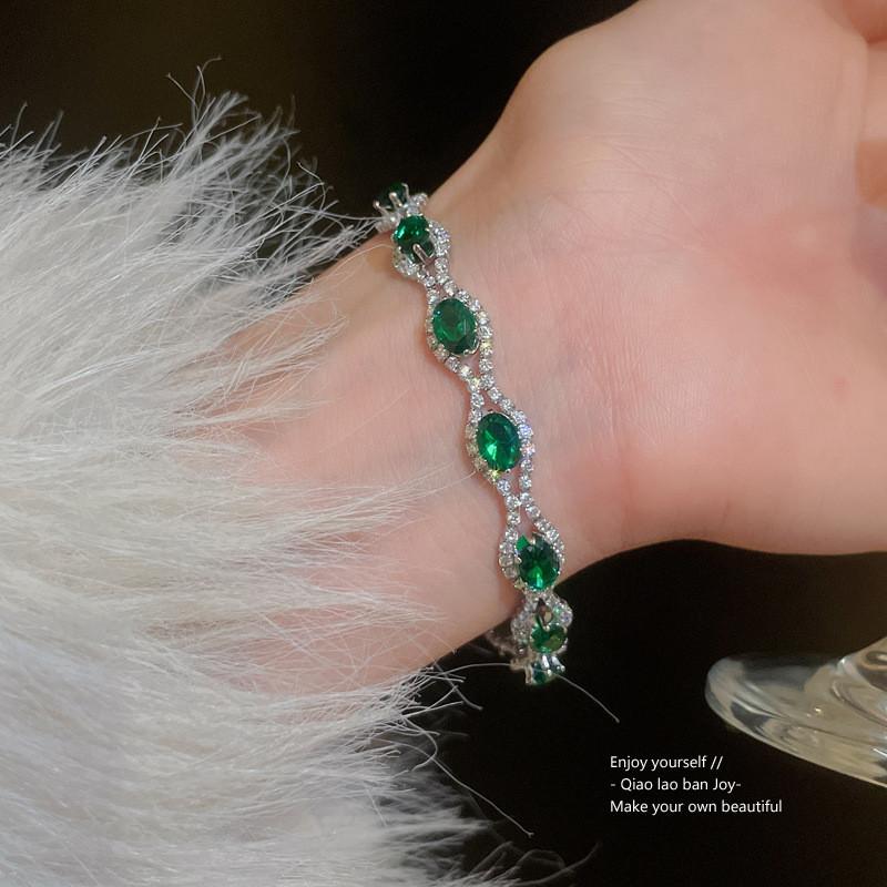 Европейский стиль Хрустальный Овальный Браслет Со Стразами Для Женщин