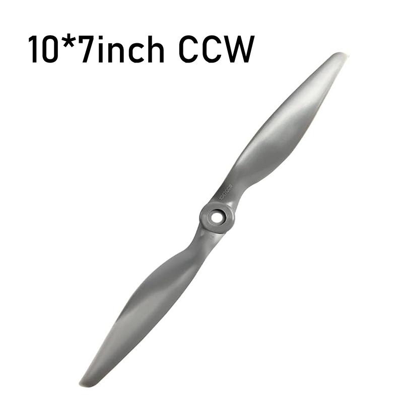 RC Пропеллеры CW CCW 7x5 8x6 9x6 10x7 Дюймов Серые 2-лопастные Прямой привод Нейлоновые Для RC Самолета Дрона Планера С Адаптерными Кольцами