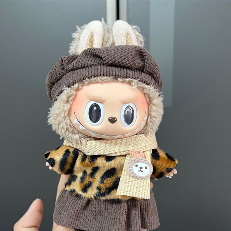 Одежда для мини-кукол, аксессуары для плюшевой виниловой куклы Лабубу, костюм для отдыха, юбка, плюшевая игрушка, одежда, только одежда, детский подарок