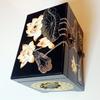Винтажная лаковая шкатулка для украшений, Изысканный деревянный футляр для украшений ручной росписи в качестве свадебного подарка