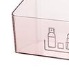Rectangular Mirror Cabinet PS Cosmetic Makeup Organizer Jewelry Organizer Desk Storage Box  Desktop