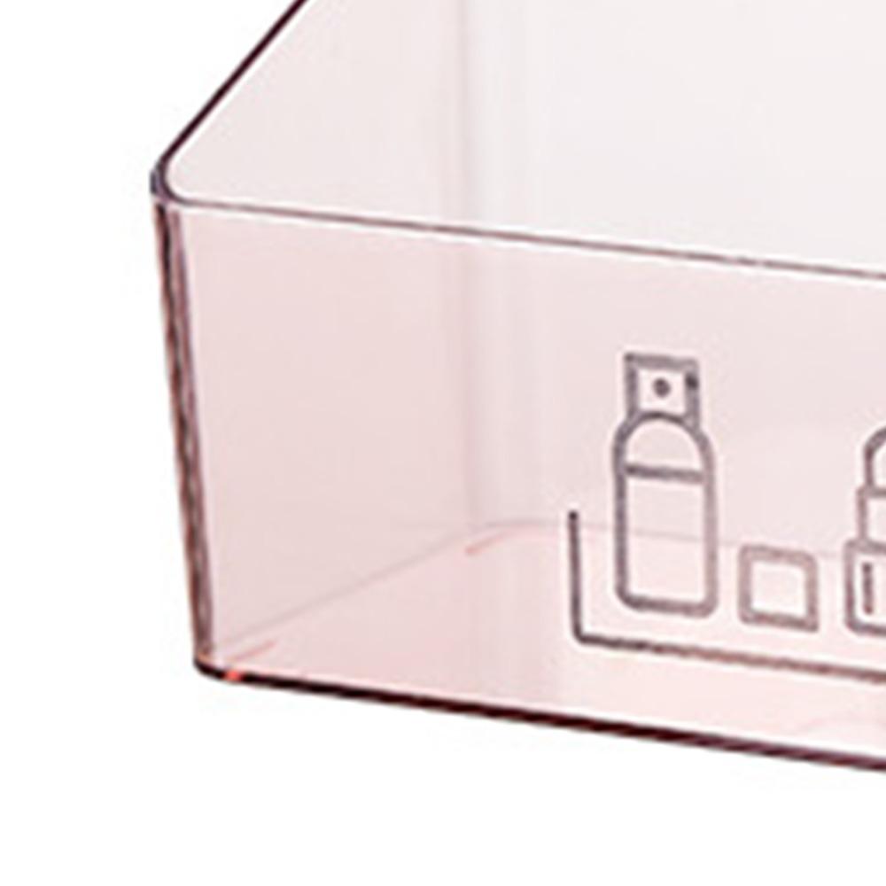 Rectangular Mirror Cabinet PS Cosmetic Makeup Organizer Jewelry Organizer Desk Storage Box Desktop