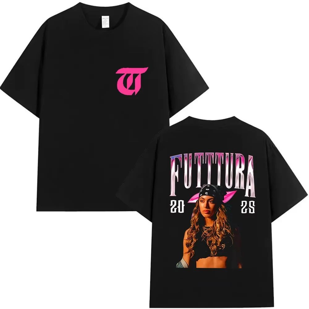 Hip Pop Tees Singer TINI STOESSEL Futtura Tour New Album Graphic Tshirts Fashion Harajuku Short Sleeve Cotton Casual Streetwear