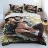3D Print Anime Game Tifa Aerith Sexy Girl Lace Bedding Set Duvet Cover Bed Set Quilt Cover Pillowcase Comforter King Queen Size