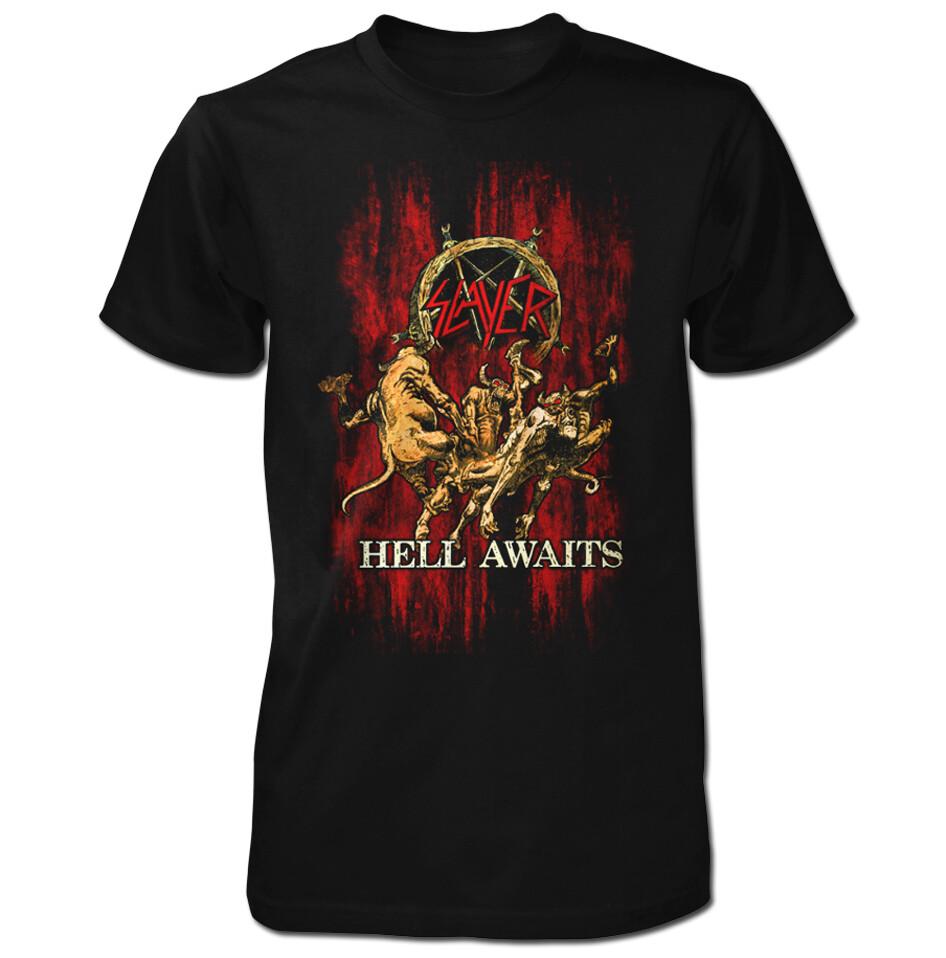 Slayer Hell Awaits Shirt S M L XL XXL Official T-Shirt Thrash Metal Band Tshirt