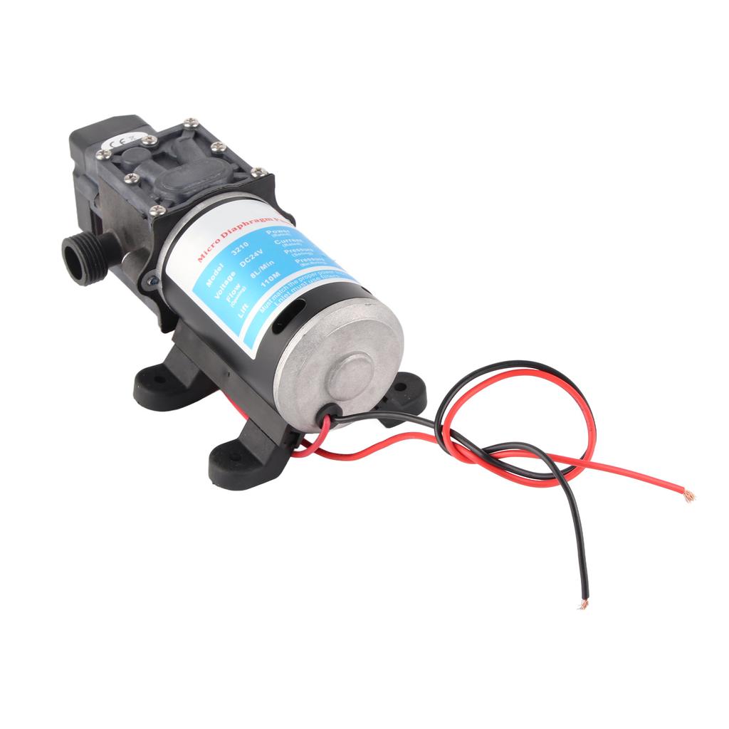Electric Diaphragm Self Priming High Pressure Water Pump With Pressure Switch 24V 100W