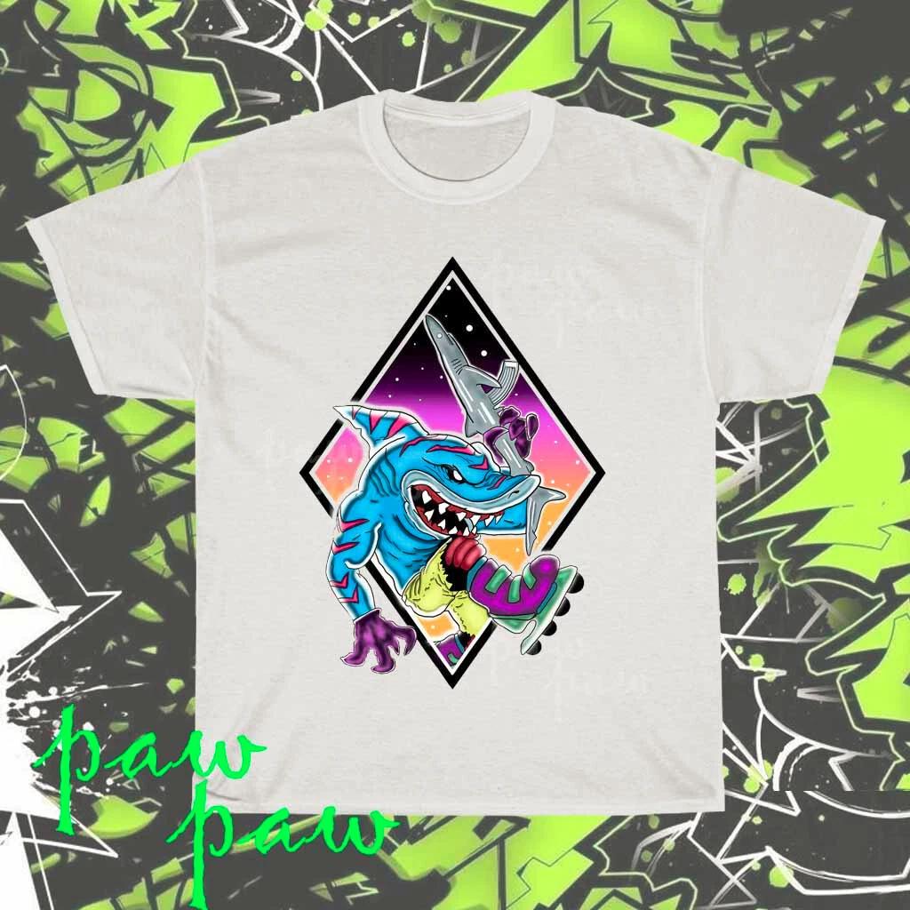 Новая футболка с активным логотипом Street Sharks, американская, смешная, размеры от S до 5XL