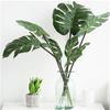 12Pcs Artificial Plant Fern Turtle Leaves Plastic Silk Fake
