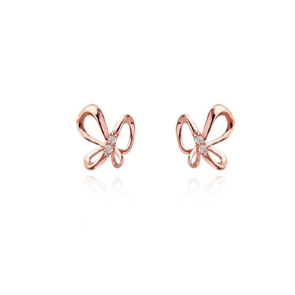 Серьги-бабочки из ленты 14K LPFP3014G